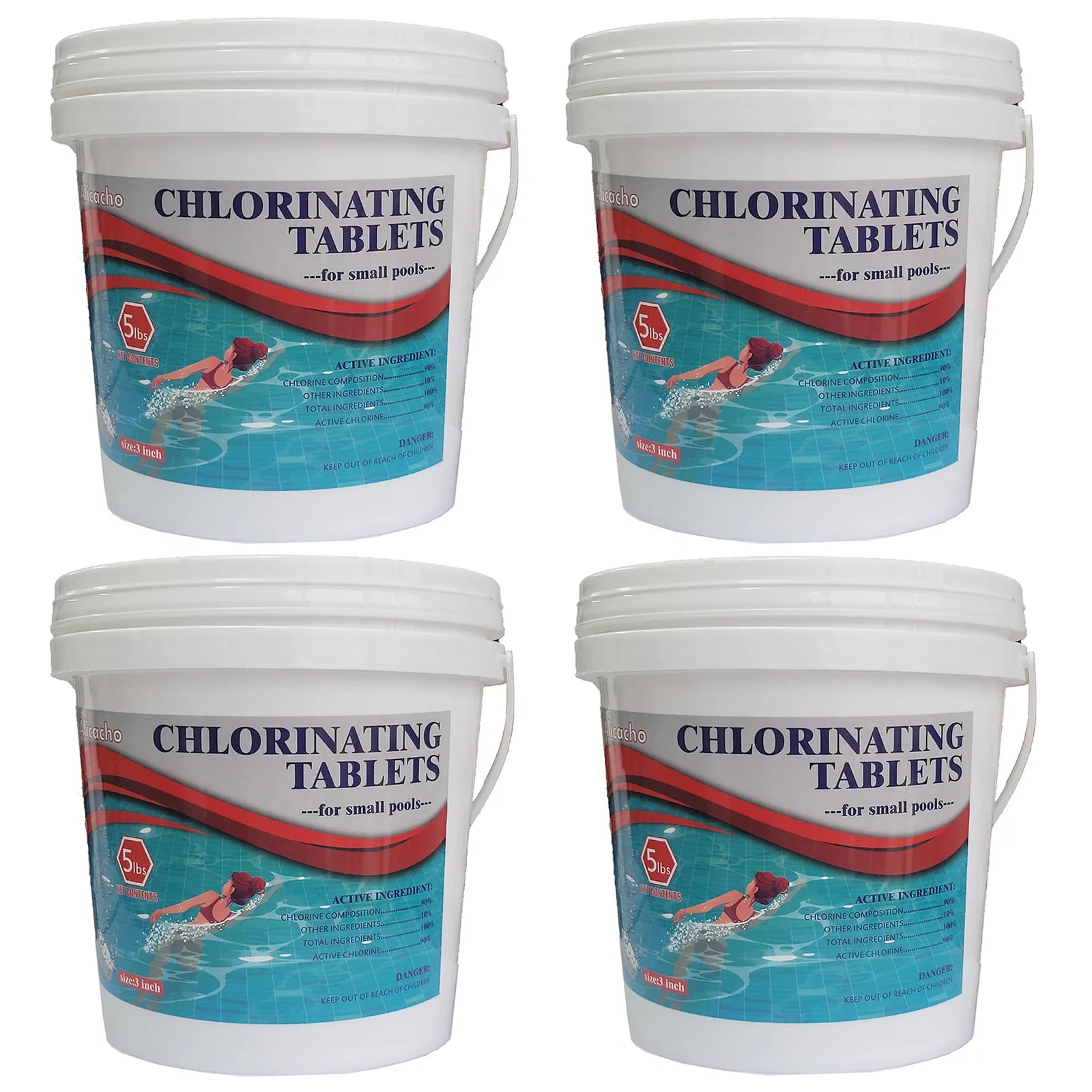 20 Lbs 3 Inch Chlorine Tablets 44 Tabs Chloroclean   20Pounds  44 3 InchChlorineTablets 4Buckets 1.webp